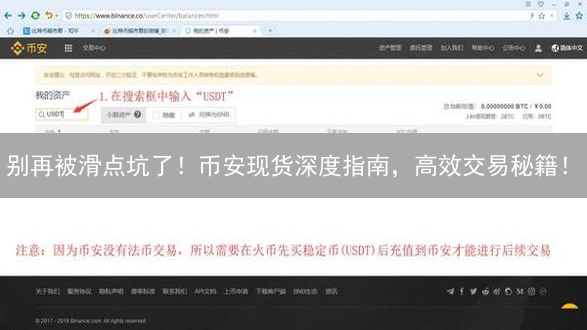 别再被滑点坑了！币安现货深度指南，高效交易秘籍！